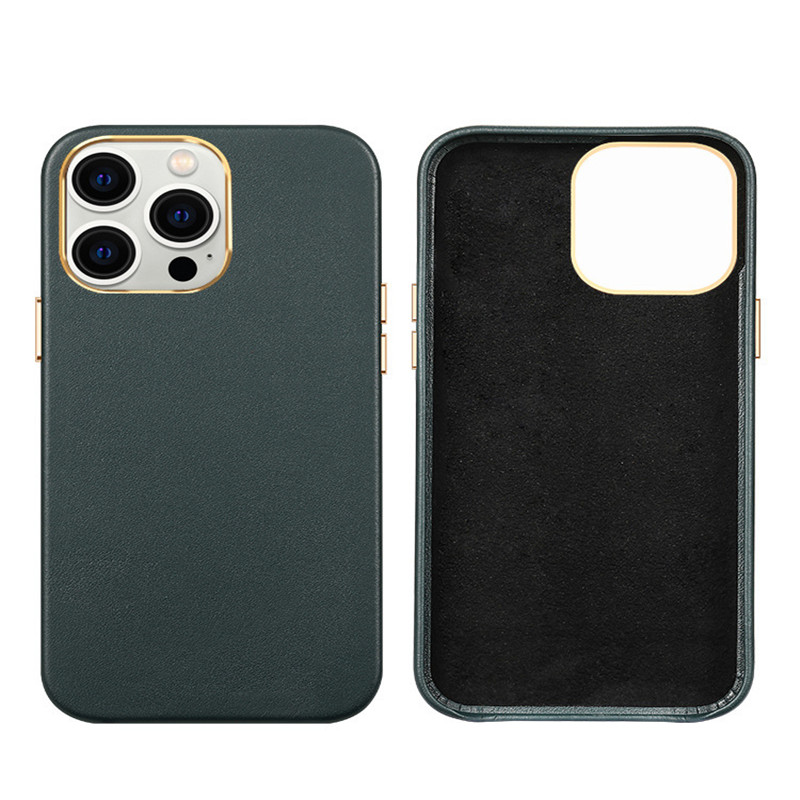 Apple iPhone12PRO โทรศัพท์มือถือเคสแม่เหล็กดูดแบบไร้สายชาร์จเครื่องหนังมือถือ