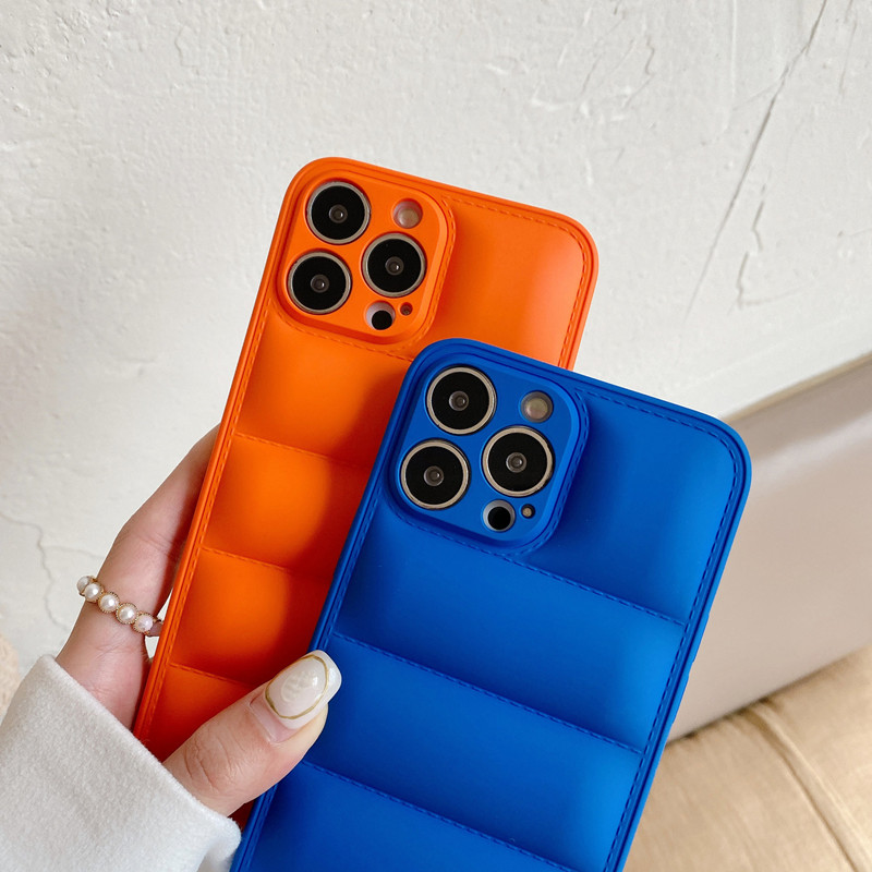 ผลิตภัณฑ์ใหม่เหมาะสำหรับ Apple iPhone14 Down Jacket Solid Color โทรศัพท์มือถือเคสเลนส์อัพเกรดการป้องกันการป้องกันการป้องกันแบบเต็มรูปแบบการป้องกันการชนกัน