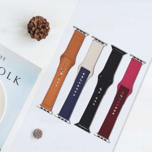 สายหนังแท้, ระบายอากาศและทนทาน, กริด Qianniao แฟชั่น, สายรัดสีสดและทึบ ฯลฯ เหมาะสำหรับแอปเปิ้ล, ซัมซุง, นาฬิกา Huawei และ Xiaomi, 38 มม., 40 มม. 42 มม.